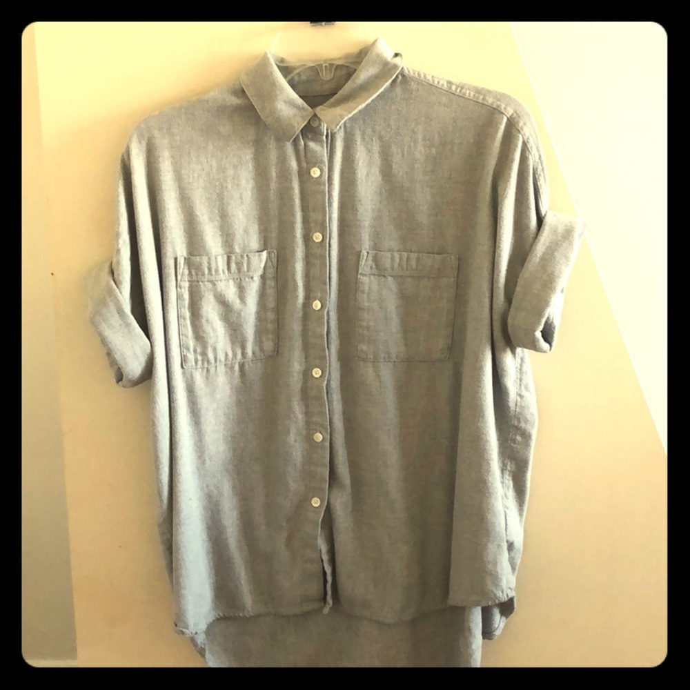 Madewell grey button up S